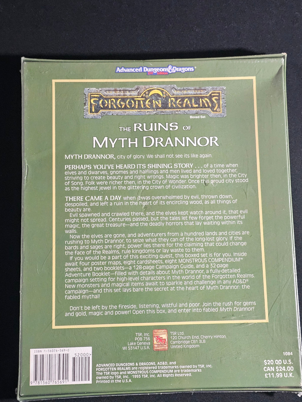 Forgotten Realms: 1st Print The Ruins of Myth Drannor Boxed Set – SW