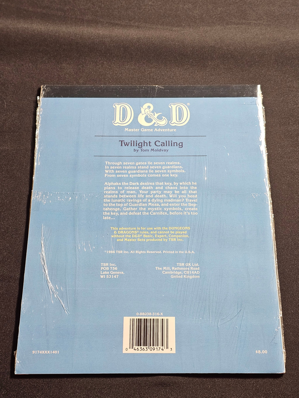 D&D M3 Twilight Calling – TSR 9174 – SW