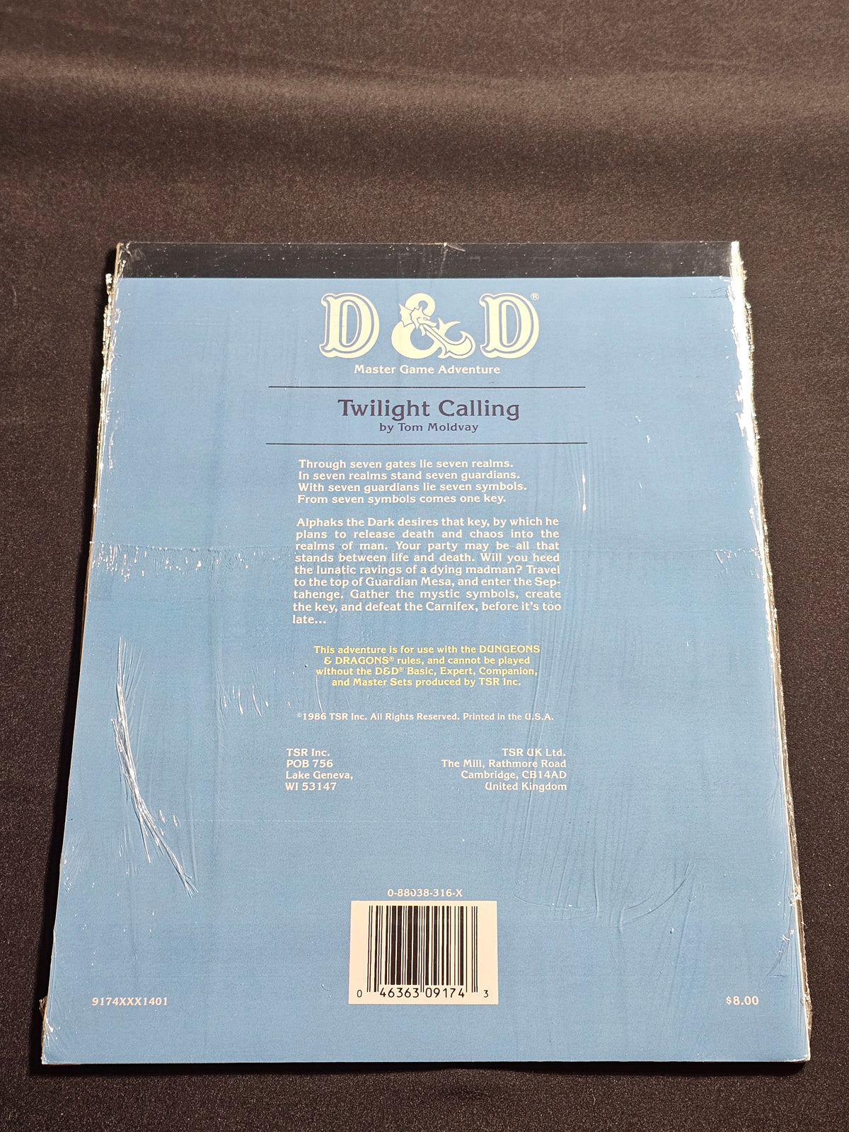 D&D M3 Twilight Calling – TSR 9174 – SW