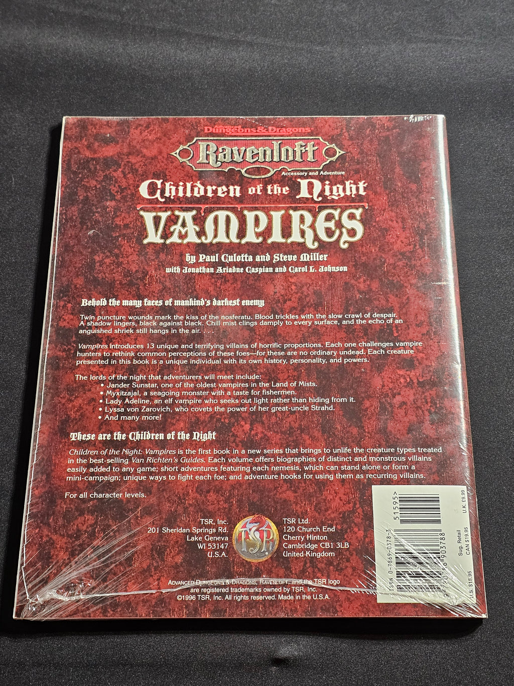 Ravenloft: Children of the Night – Vampires – TSR 9513 – SW