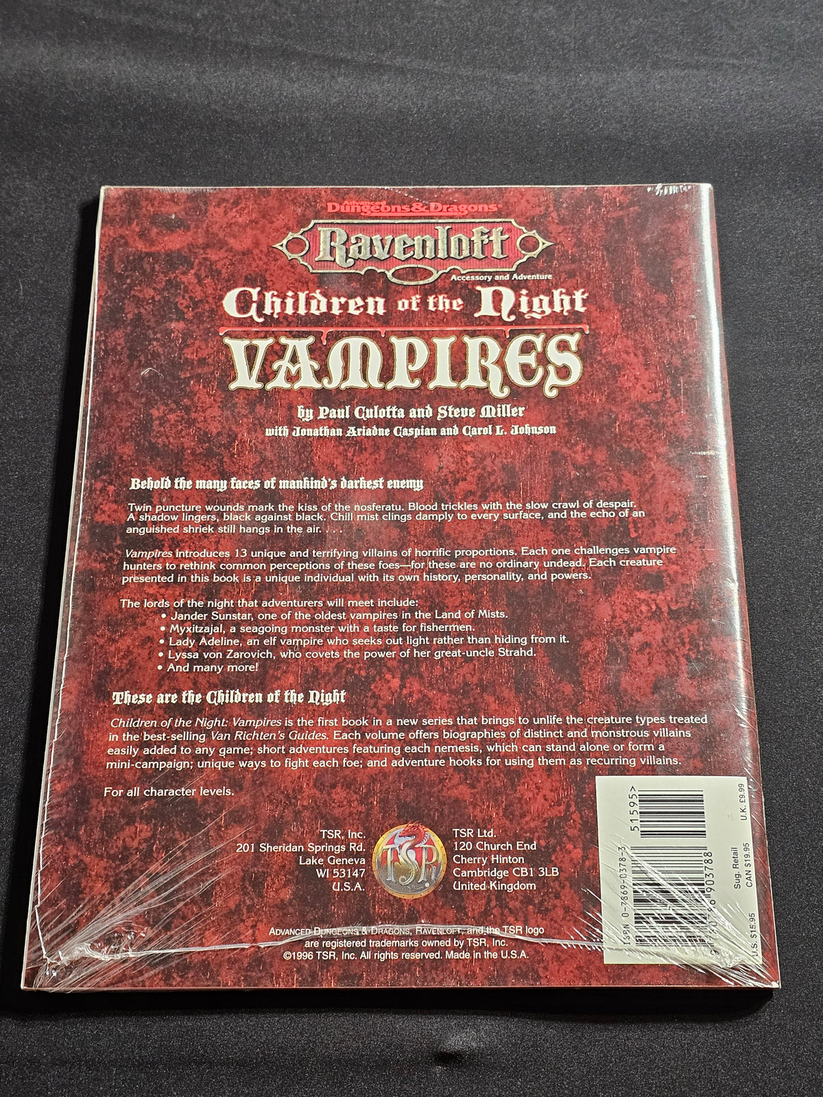 Ravenloft: Children of the Night – Vampires – TSR 9513 – SW