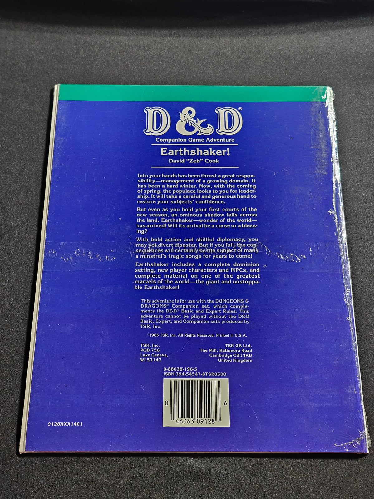 CM4 Earthshaker! – Dungeons & Dragons Companion Adventure – TSR 9128 – SW