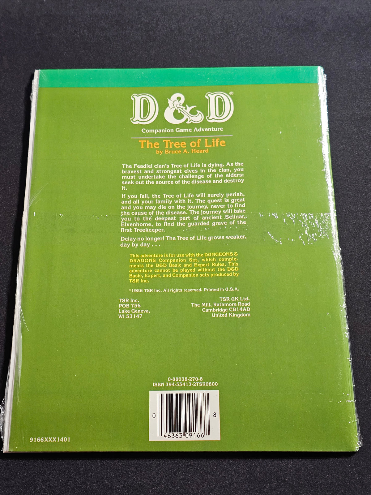 CM7 The Tree of Life – Dungeons & Dragons Companion Adventure – TSR 9166 – SW