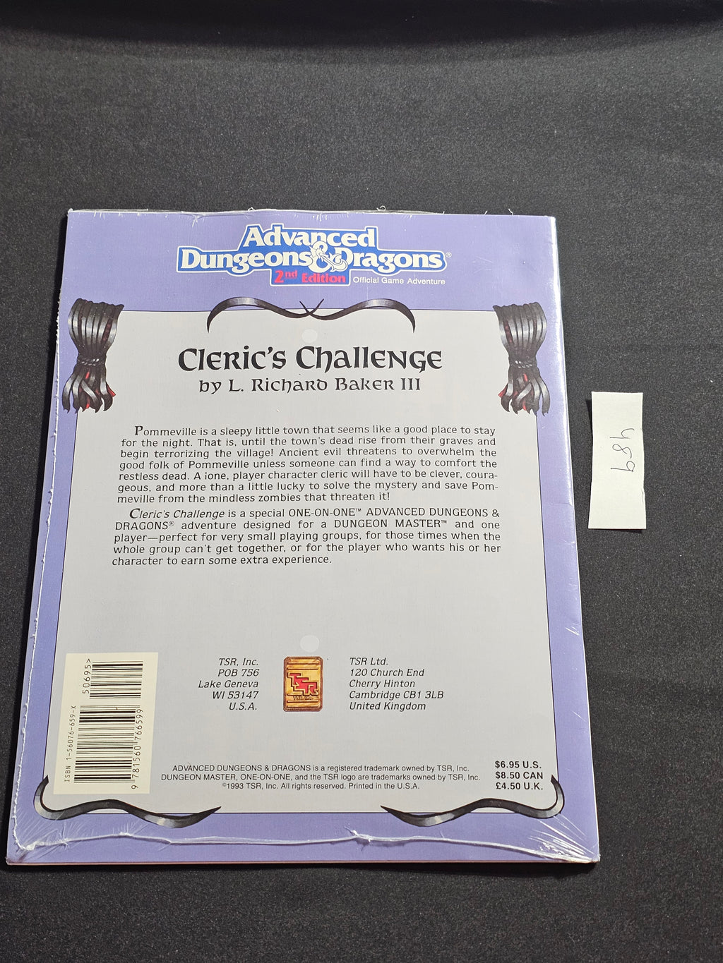 HHQ4 Cleric's Challenge – AD&D 2nd Edition – TSR 9429 – SW