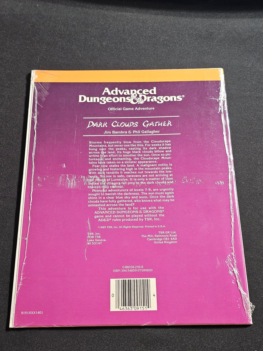 UK7 Dark Clouds Gather – AD&D – TSR 9151 – SW