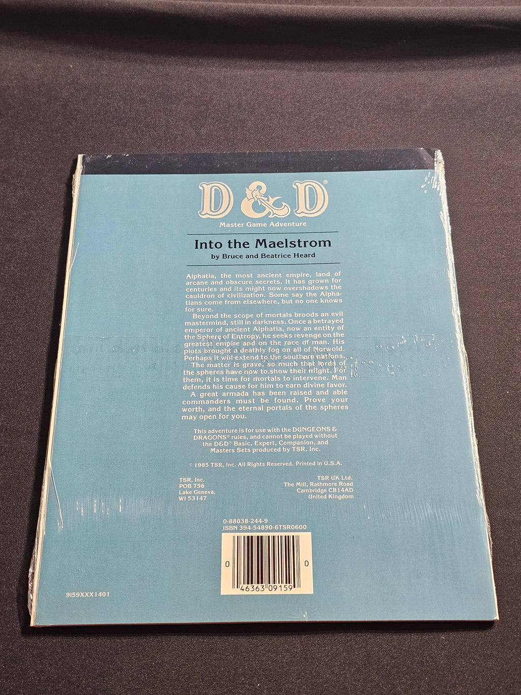 M1 Into the Maelstrom – Dungeons & Dragons Master Game Adventure – TSR 9159 – SW