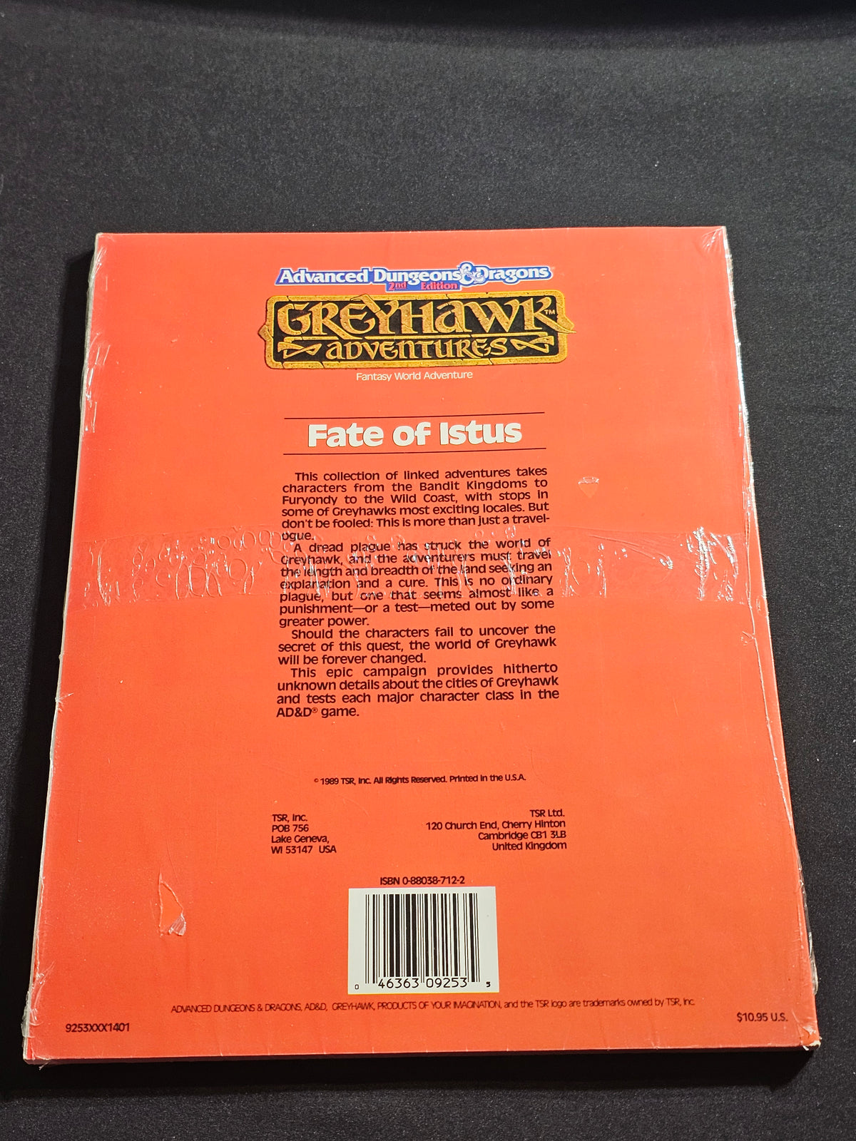 WG8 Fate of Istus – Greyhawk Adventures – AD&D 2nd Edition – TSR 9253 – SW