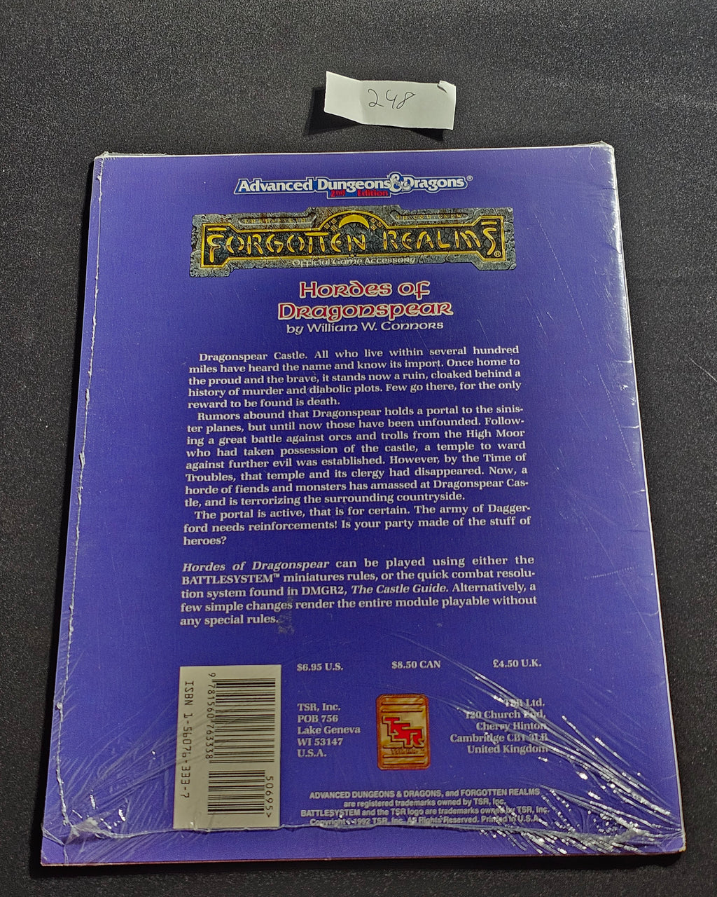 FRQ2 Hordes of Dragonspear – Forgotten Realms – AD&D 2nd Edition – TSR 9369 – SW