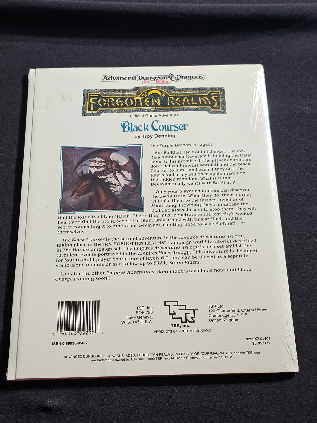 FRA2 Black Courser – Forgotten Realms – AD&D 2nd Edition – TSR 9290 – SW