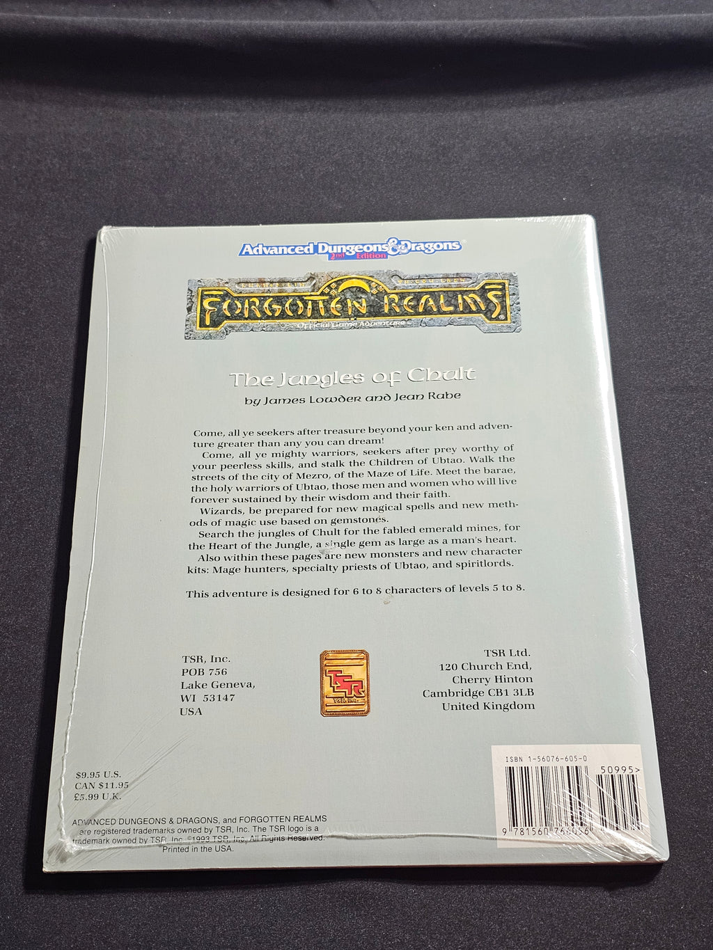 FRM1 The Jungles of Chult – Forgotten Realms – AD&D 2nd Edition – TSR 9389 – SW