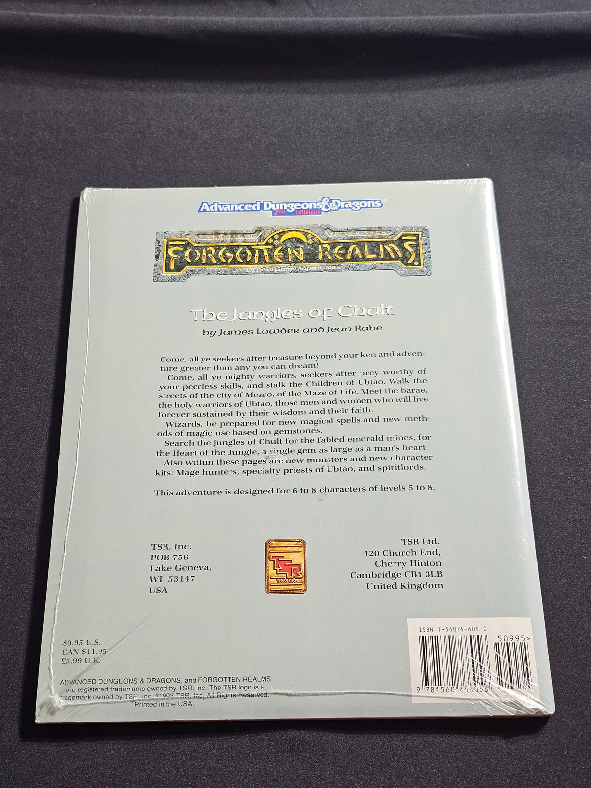 FRM1 The Jungles of Chult – Forgotten Realms – AD&D 2nd Edition – TSR 9389 – SW