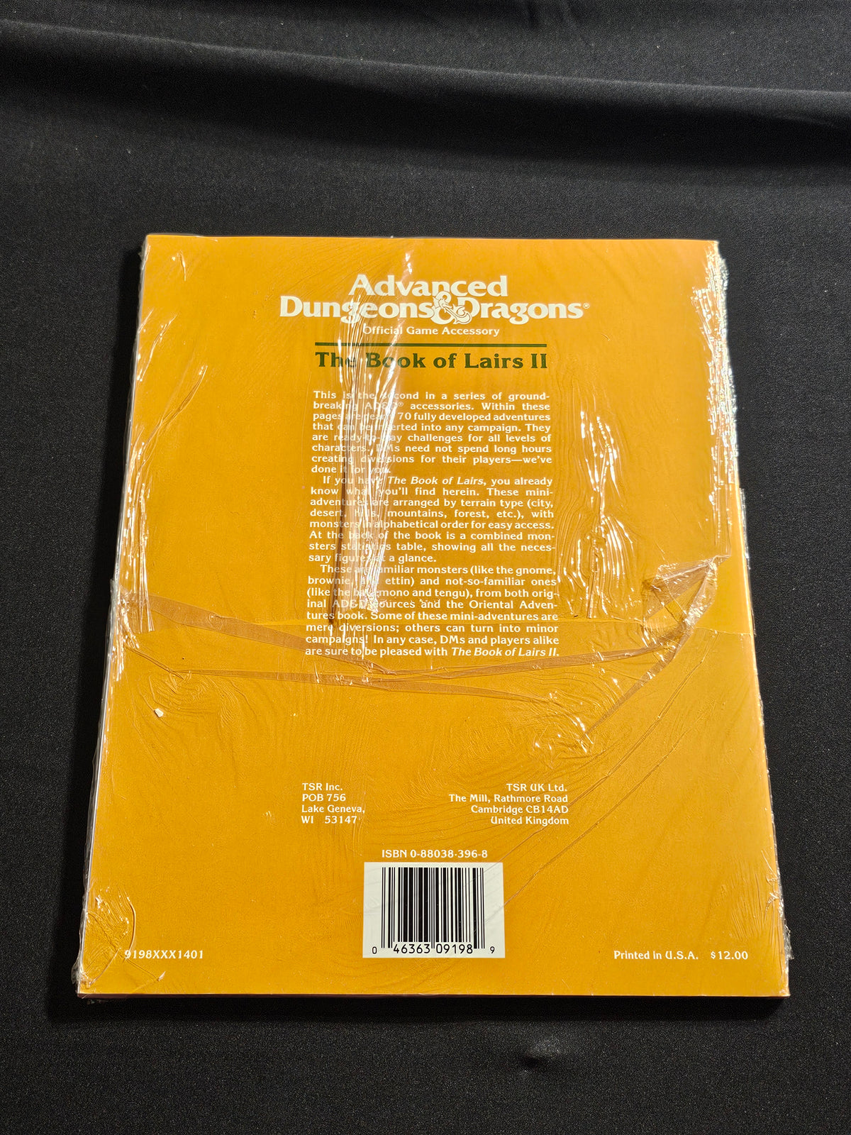 REF4 The Book of Lairs II – AD&D – TSR 9198 – SW