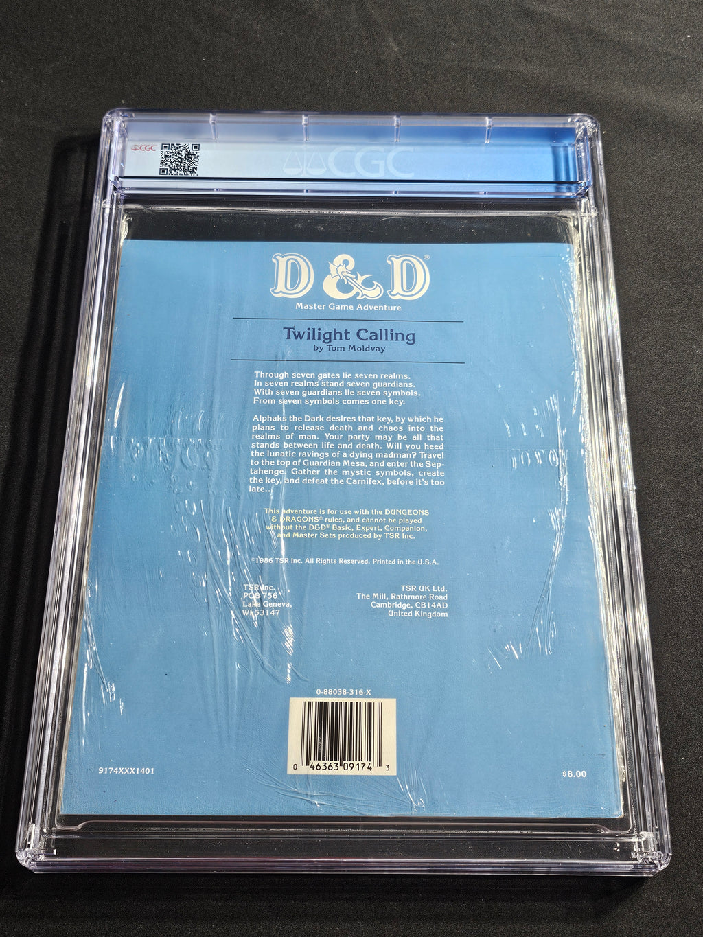 M3 Twilight Calling – CGC 9.2 – Factory Sealed – Dungeons & Dragons – TSR 1986