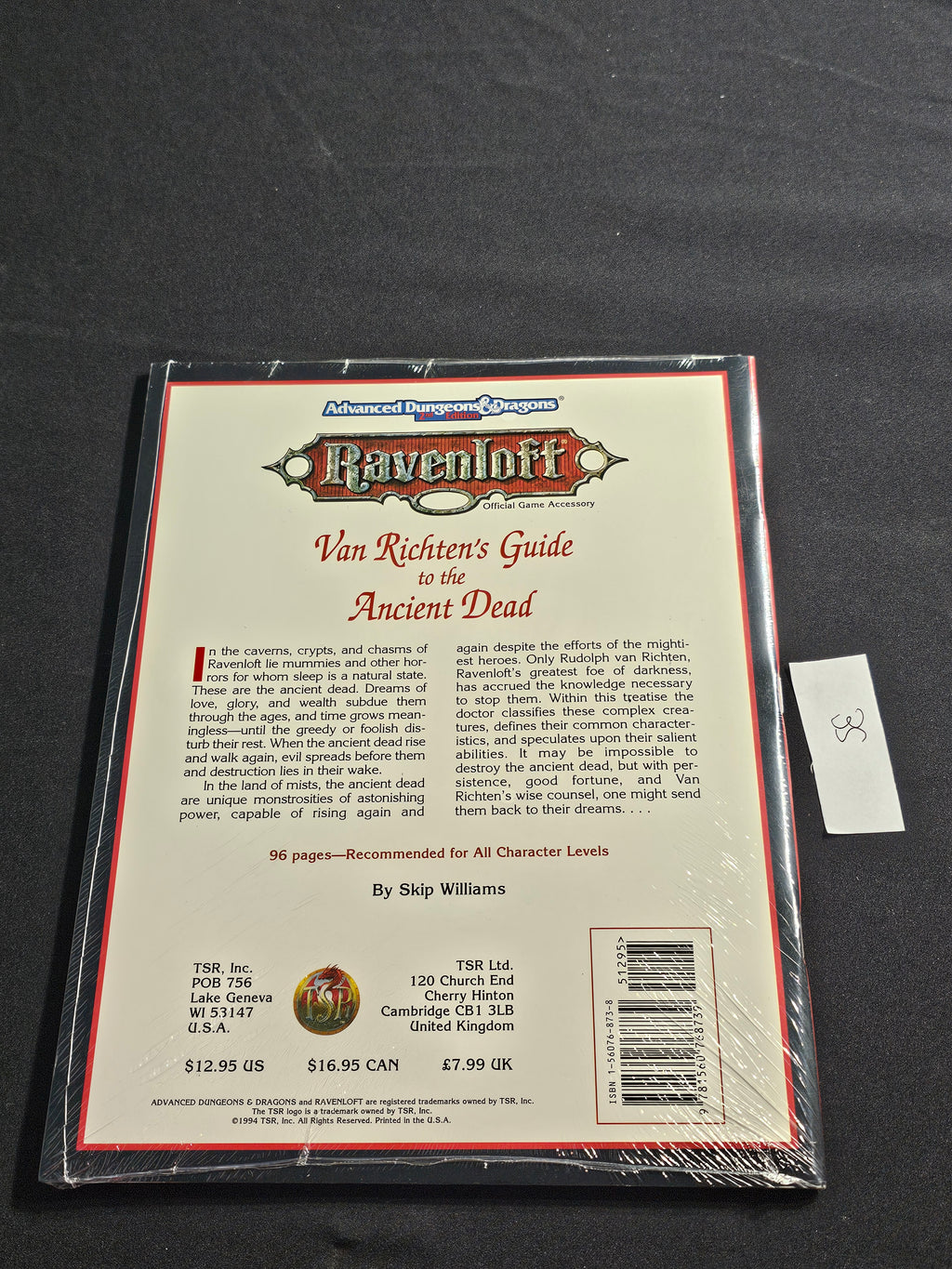 Van Richten’s Guide to the Ancient Dead – SW