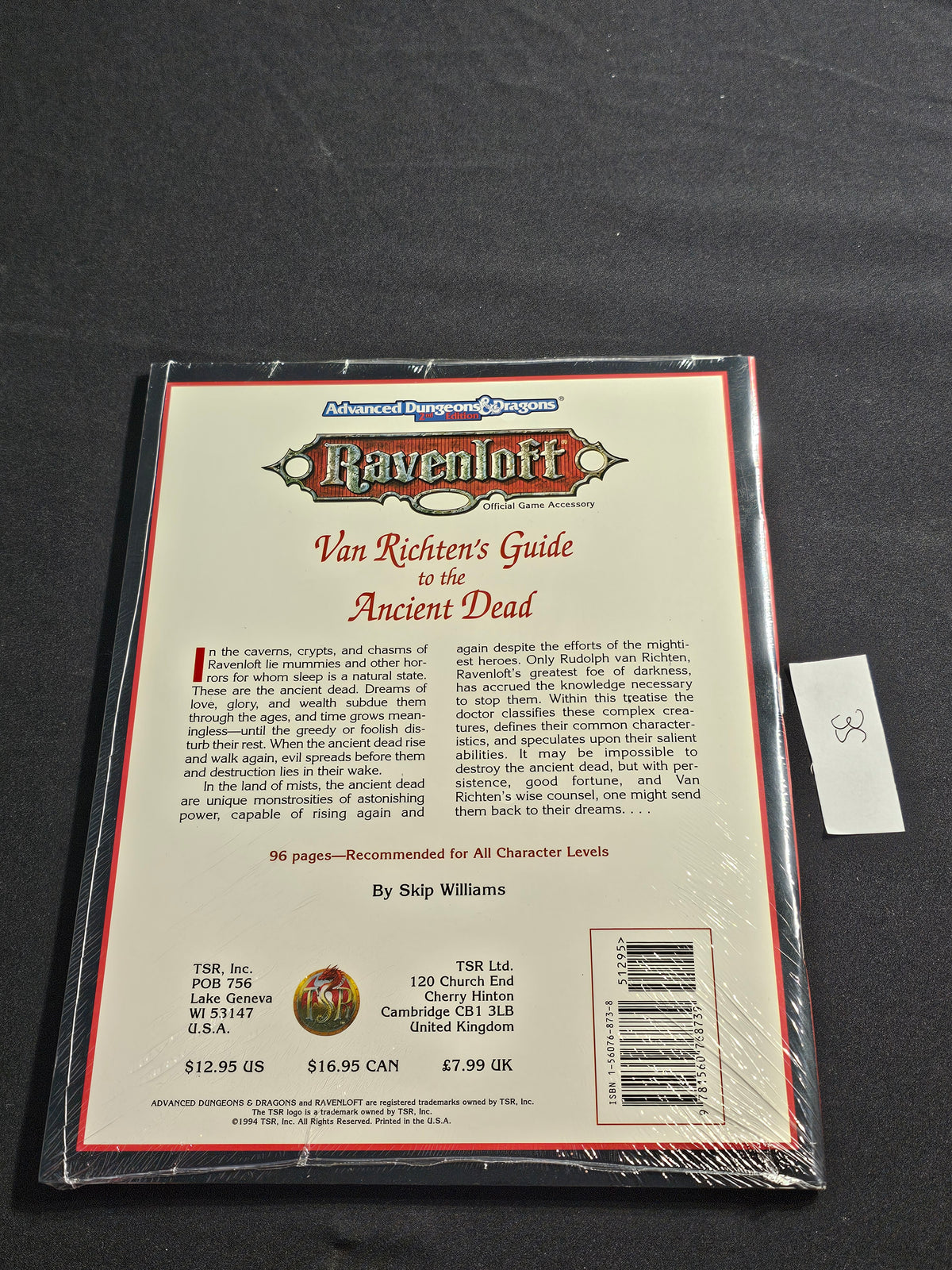 Van Richten’s Guide to the Ancient Dead – SW