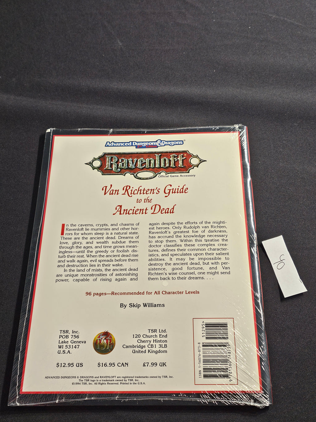 Van Richten’s Guide to the Ancient Dead – SW