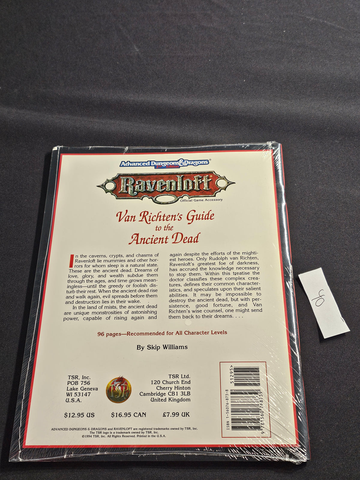 Van Richten’s Guide to the Ancient Dead – SW