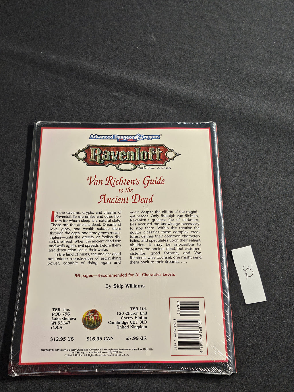 Van Richten’s Guide to the Ancient Dead – SW