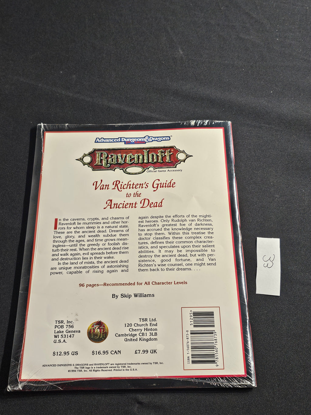 Van Richten’s Guide to the Ancient Dead – SW