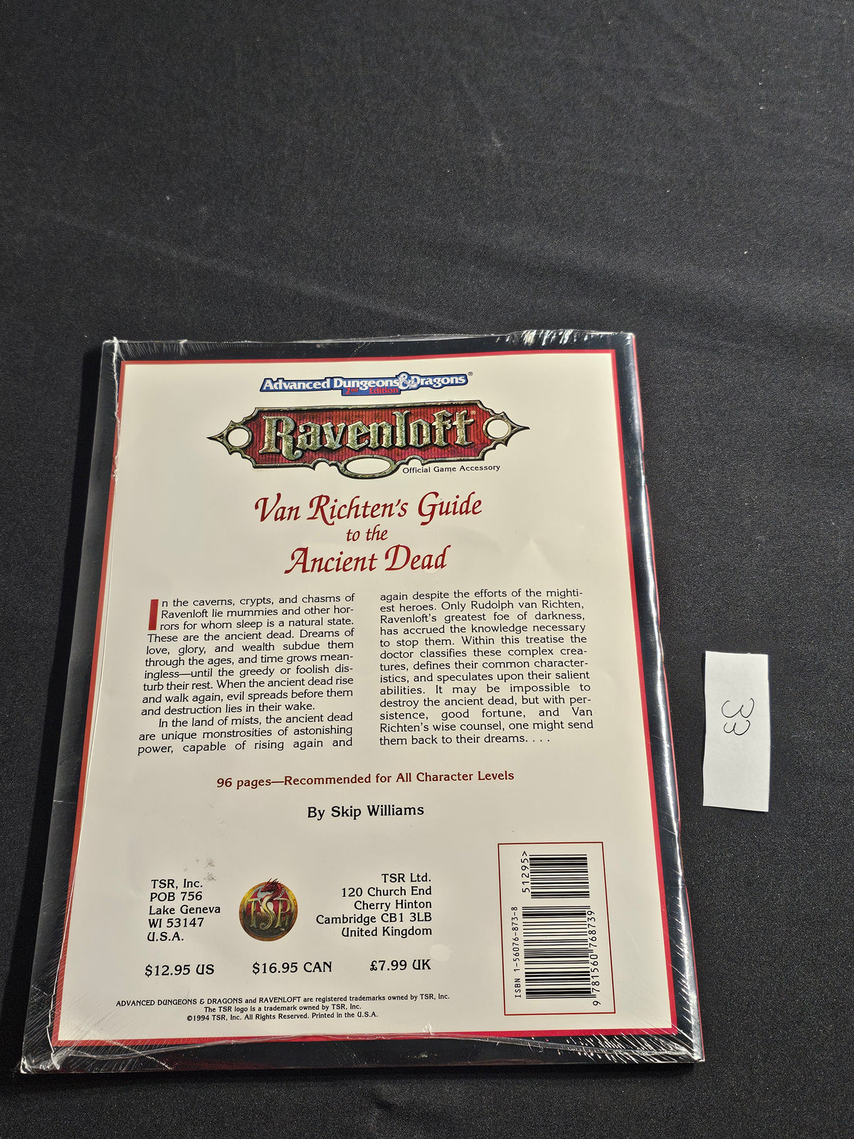 Van Richten’s Guide to the Ancient Dead – SW