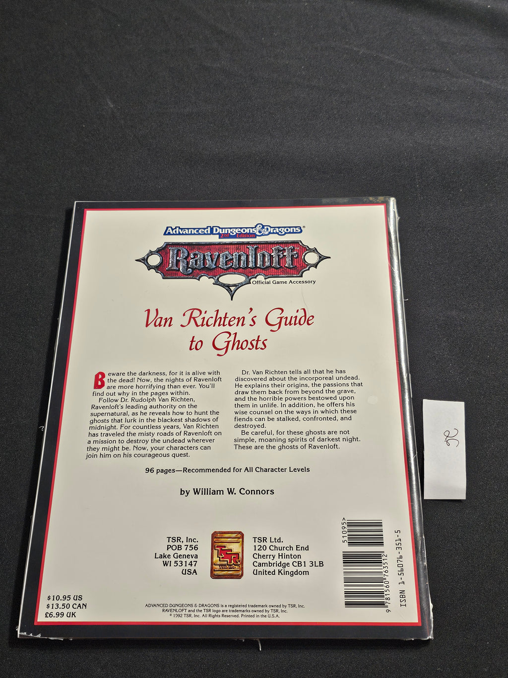 RR5 Van Richten’s Guide to Ghosts – SW
