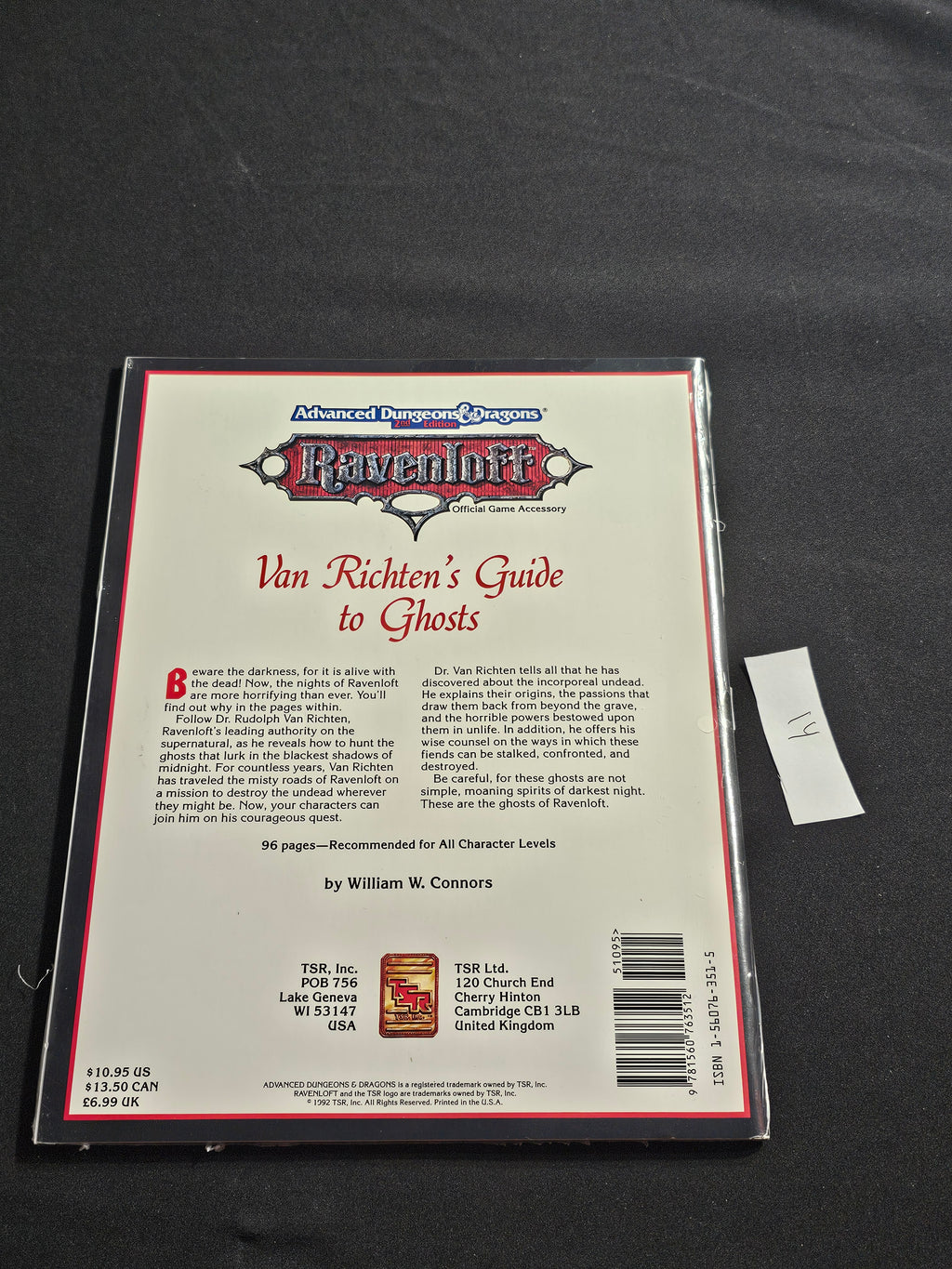 RR5 Van Richten’s Guide to Ghosts – SW