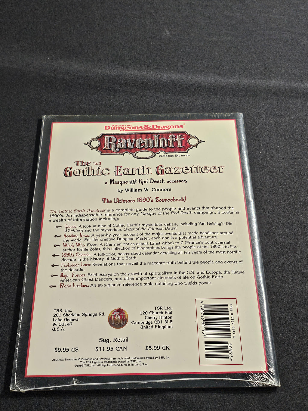 Ravenloft: The Gothic Earth Gazetteer – SW