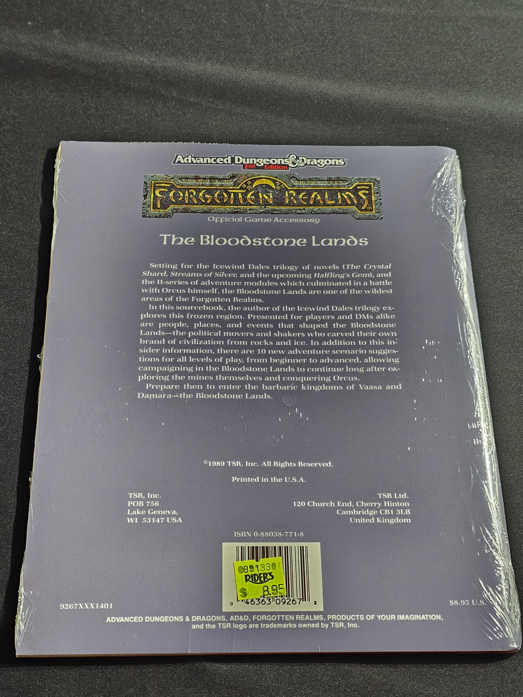 FR9 The Bloodstone Lands – SW