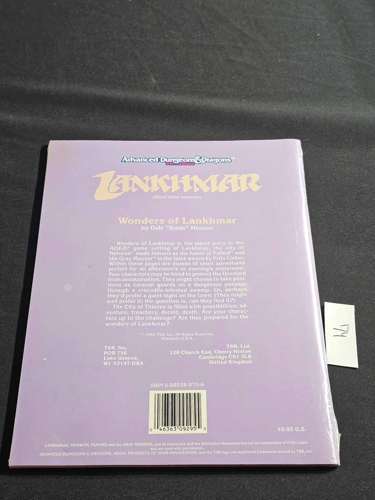 LNR1 Wonders of Lankhmar – SW
