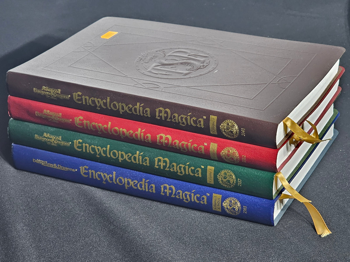 Encyclopedia Magica Volumes 1–4 Complete Set – 1st Print – Mint / Unread – AD&D 2E
