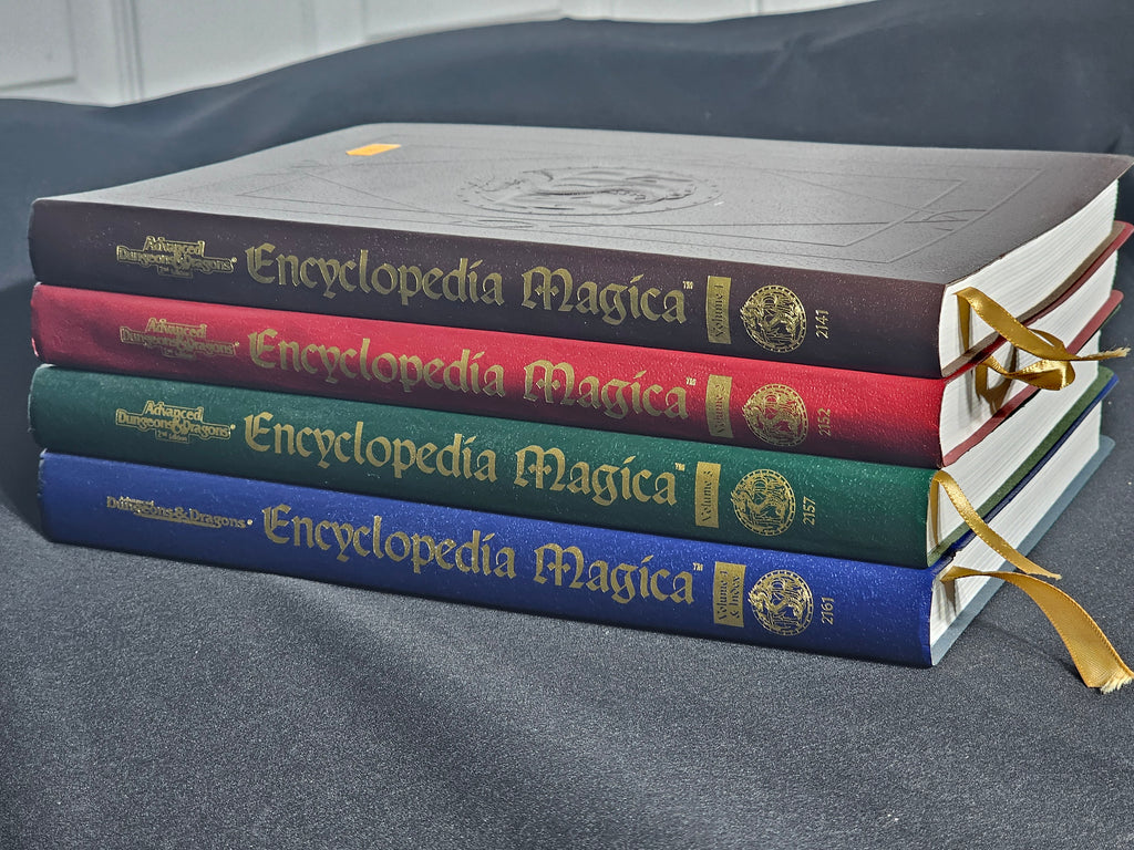 Encyclopedia Magica Volumes 1–4 Complete Set – 1st Print – Mint / Unread – AD&D 2E
