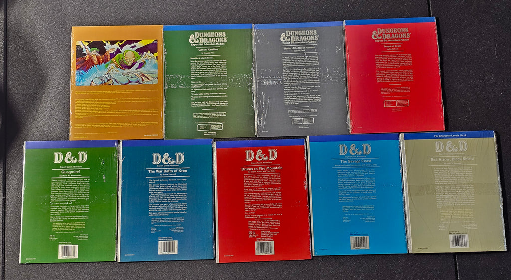 D&D Expert X2–X10 Complete 9-Module Run – Factory Sealed SW – TSR Vintage Collection