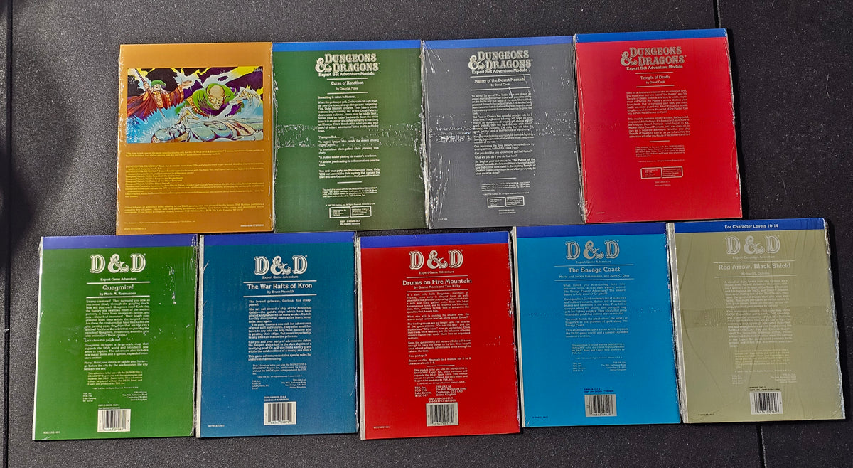 D&D Expert X2–X10 Complete 9-Module Run – Factory Sealed SW – TSR Vintage Collection