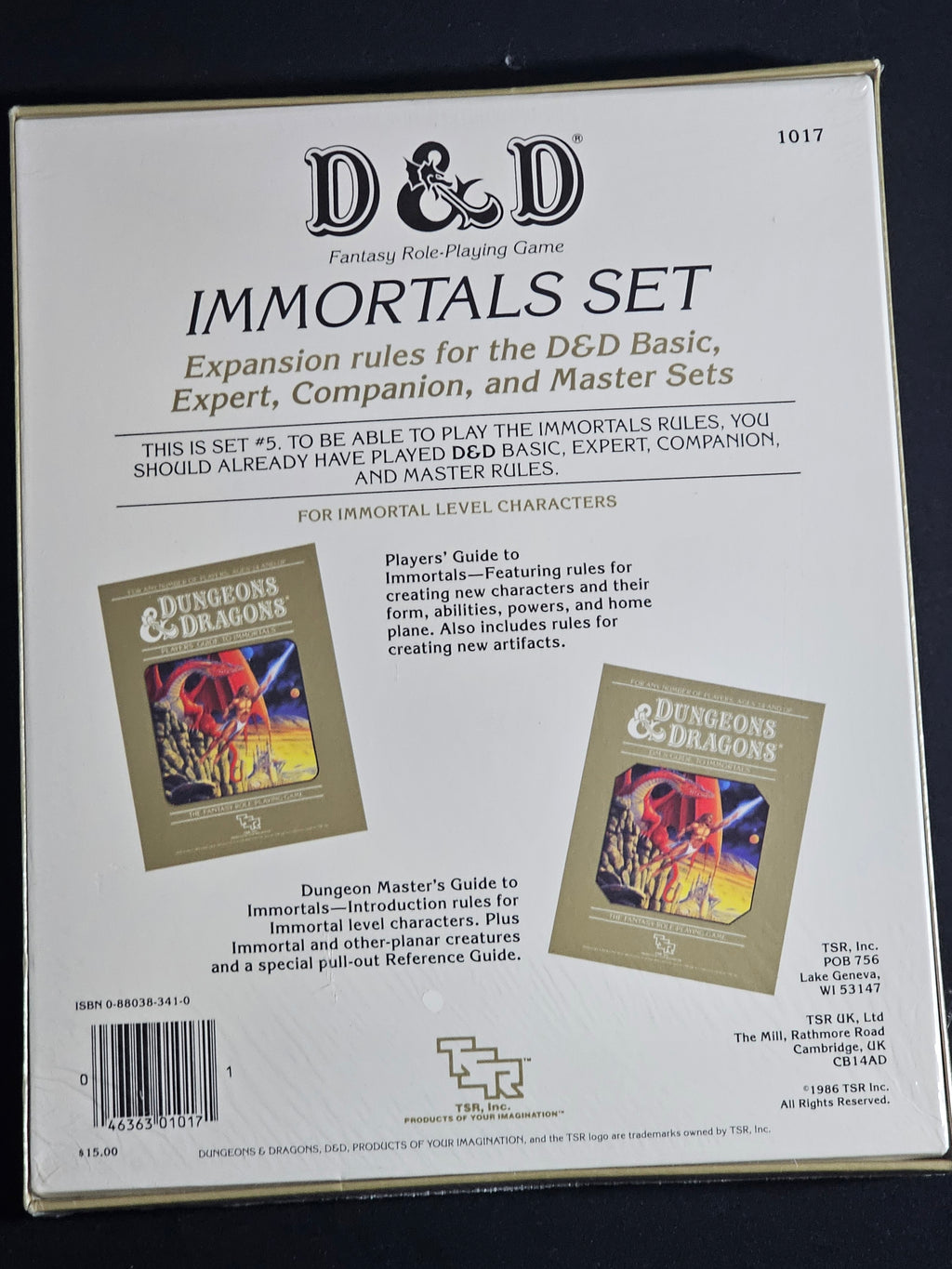 Dungeons & Dragons Set 5: Immortals Rules – SW